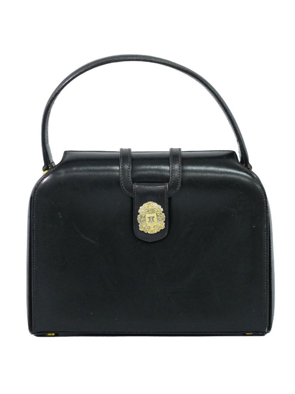 Celine Leather Handbag Black Bag